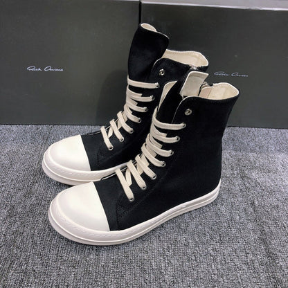 Baskets montantes en toile Rick Owens