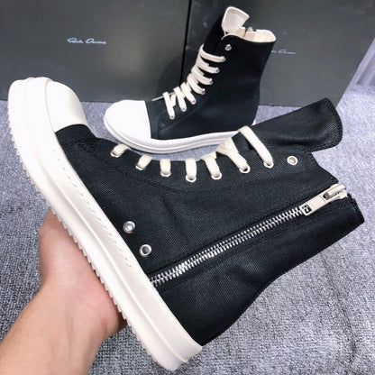 Baskets montantes en toile Rick Owens