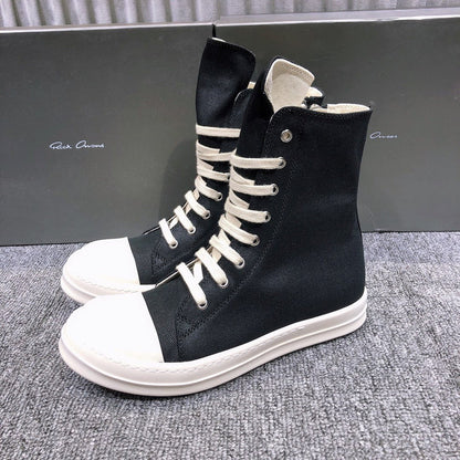 Baskets montantes en toile Rick Owens