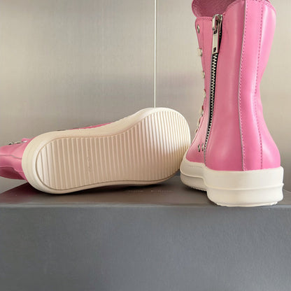 Baskets montantes rose fuchsia Rick Owens