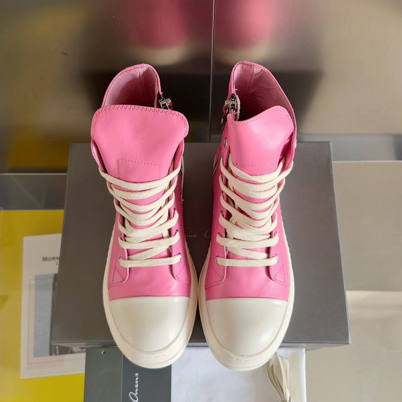 Baskets montantes rose fuchsia Rick Owens