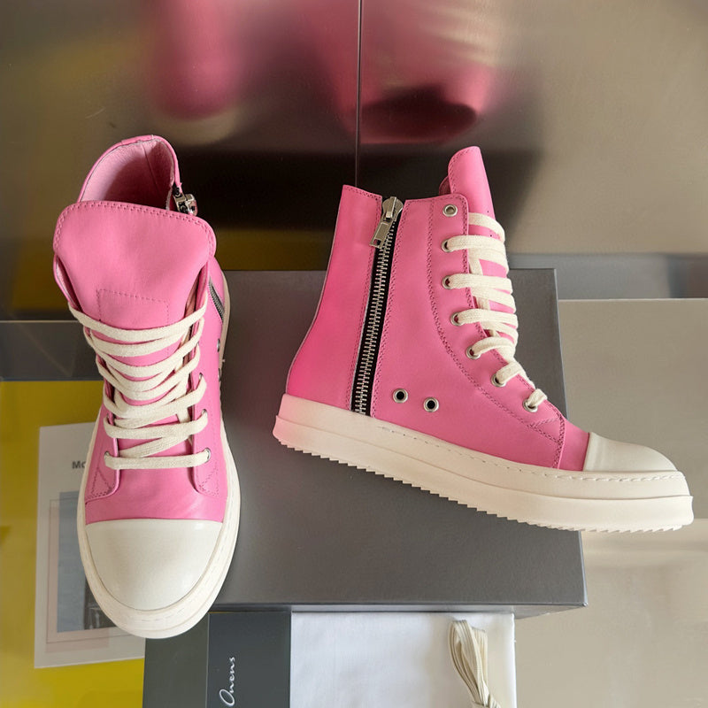 Baskets montantes rose fuchsia Rick Owens