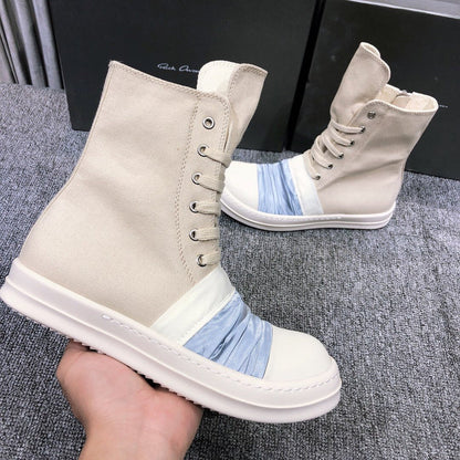 Bottes en toile à lacets Rick Owens