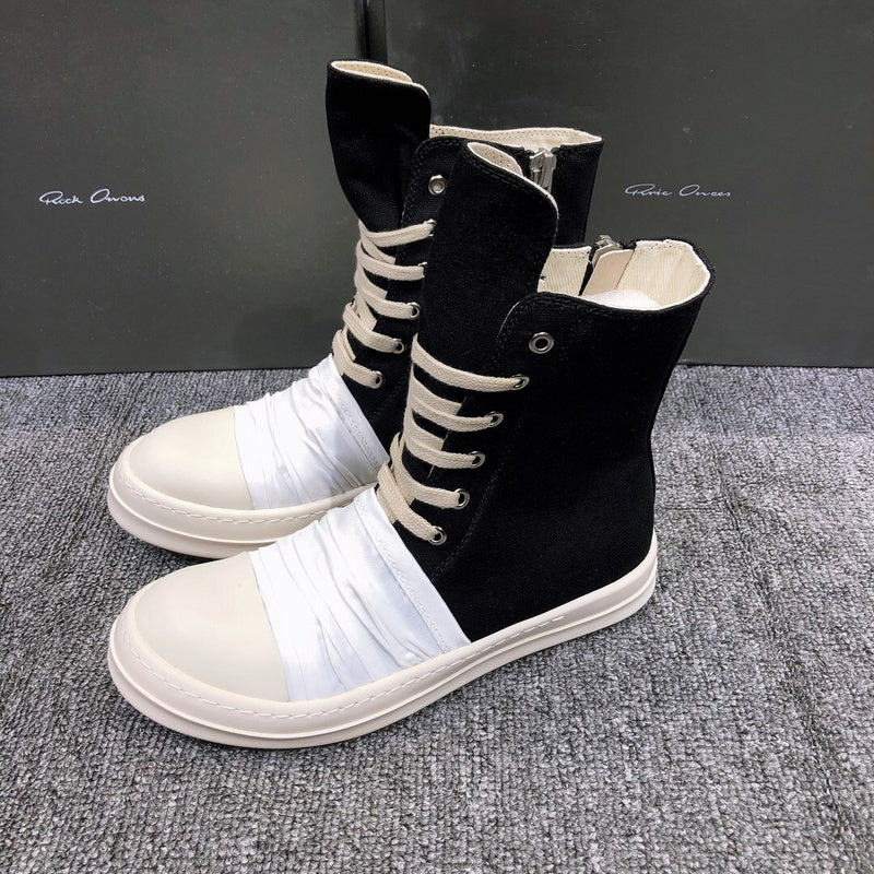 Bottes en toile à lacets Rick Owens