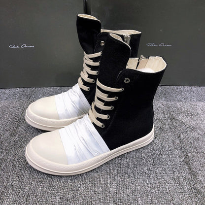Bottes en toile à lacets Rick Owens