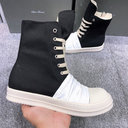 Bottes en toile à lacets Rick Owens