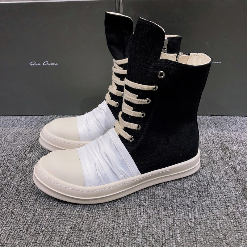 Bottes en toile à lacets Rick Owens