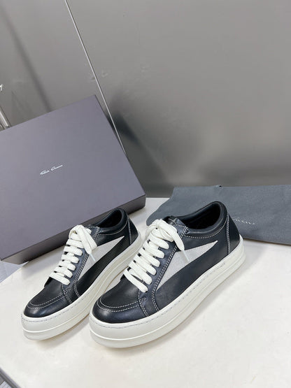 Baskets basses Rick Owens - Cuir noir