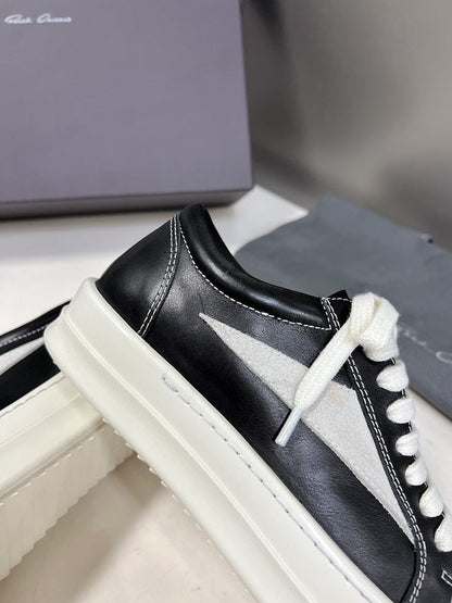 Baskets basses Rick Owens - Cuir noir