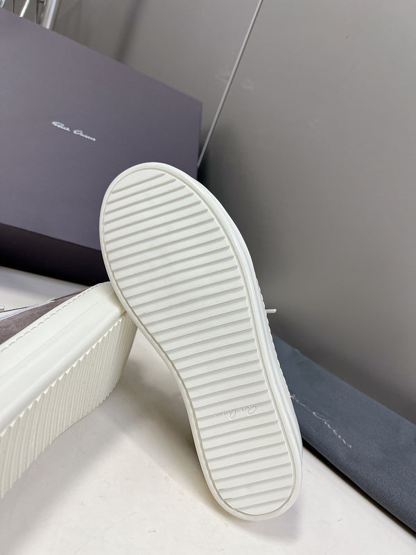 Baskets basses Rick Owens - Daim gris