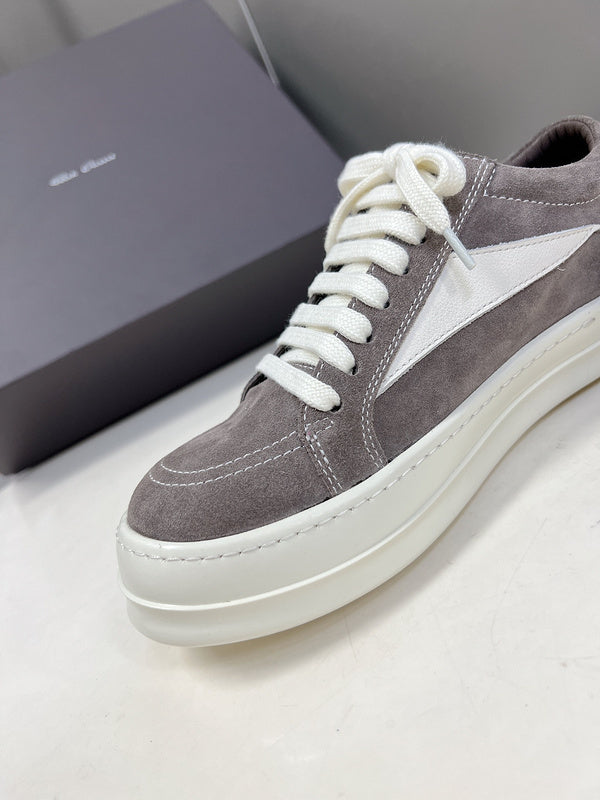Baskets basses Rick Owens - Daim gris