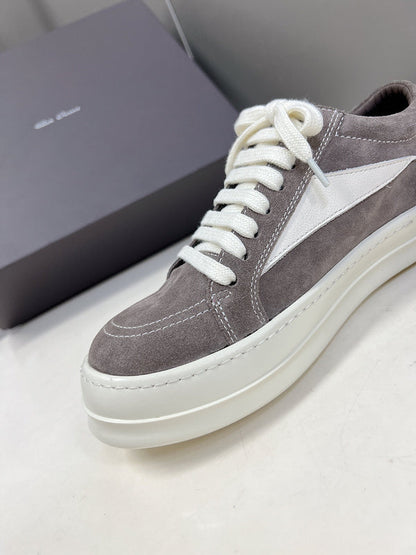 Baskets basses Rick Owens - Daim gris