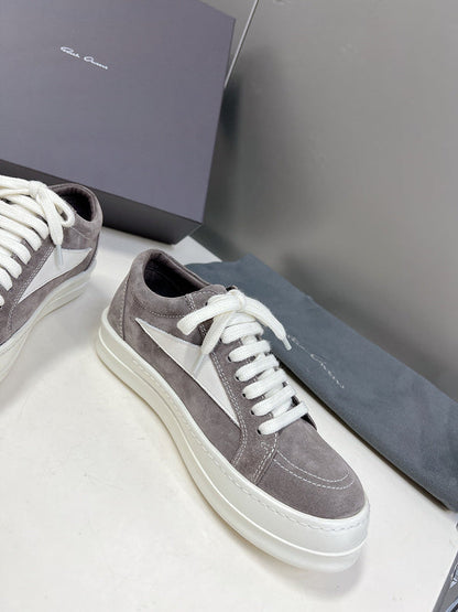 Baskets basses Rick Owens - Daim gris
