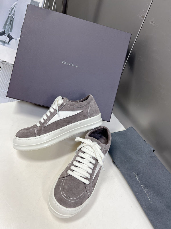 Baskets basses Rick Owens - Daim gris