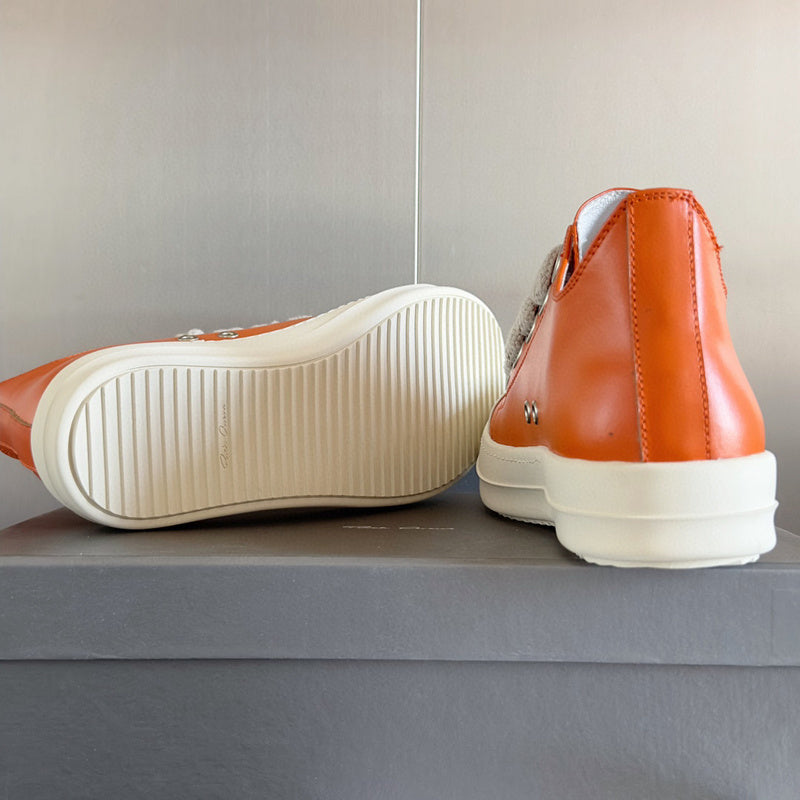 Baskets basses orange Rick Owens