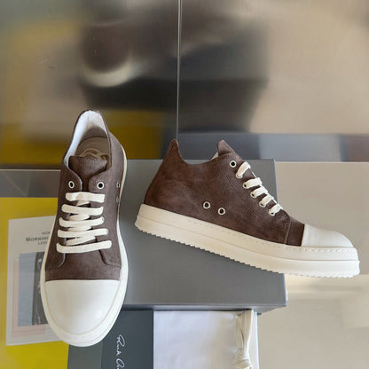 Baskets basses taupe Rick Owens