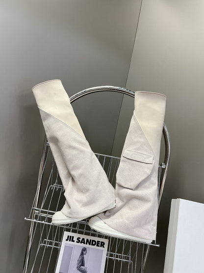 Bottes blanches Rick Owens montantes