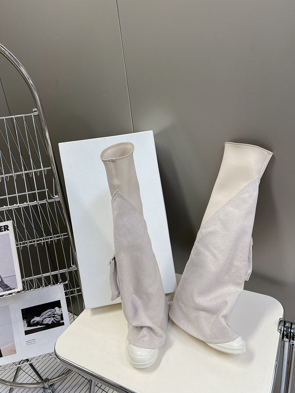 Bottes blanches Rick Owens montantes