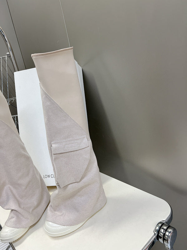 Bottes blanches Rick Owens montantes