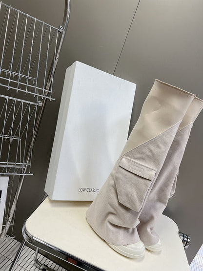 Bottes blanches Rick Owens montantes