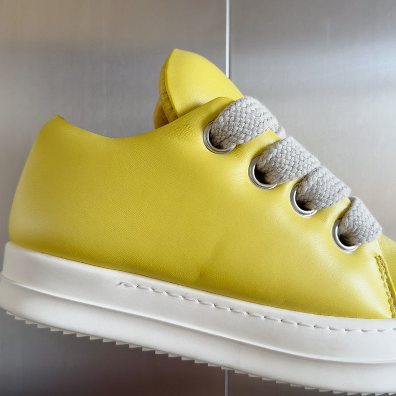 Baskets basses jaunes Rick Owens