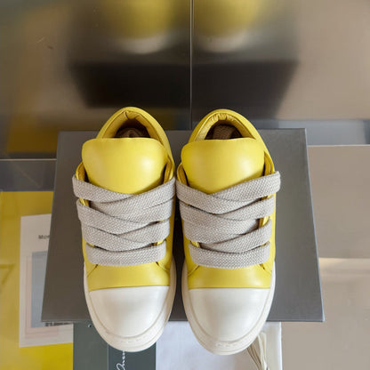 Baskets basses jaunes Rick Owens