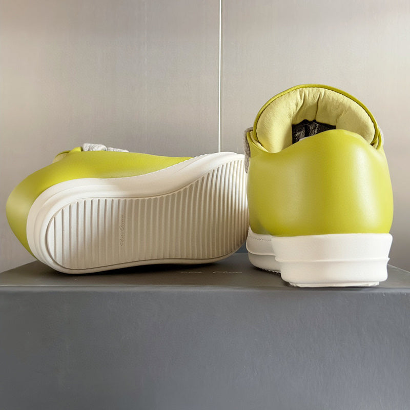 Baskets basses jaunes Rick Owens