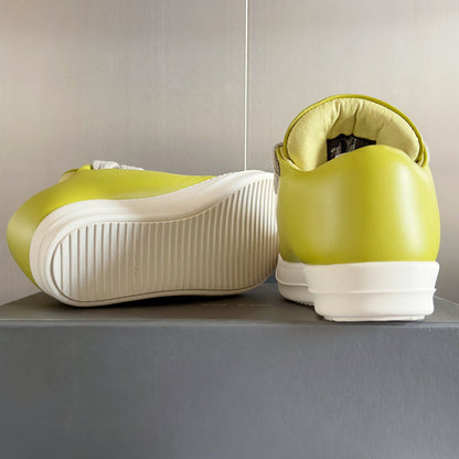 Baskets basses jaunes Rick Owens