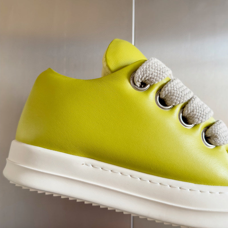 Baskets basses jaunes Rick Owens