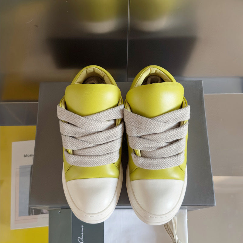 Baskets basses jaunes Rick Owens
