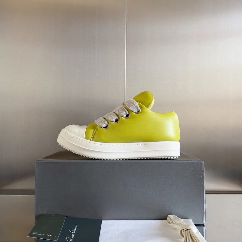 Baskets basses jaunes Rick Owens