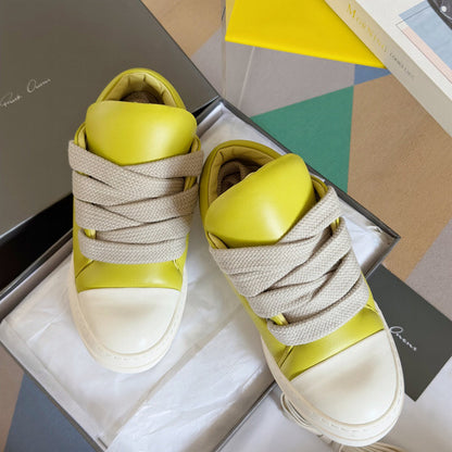 Baskets basses jaunes Rick Owens