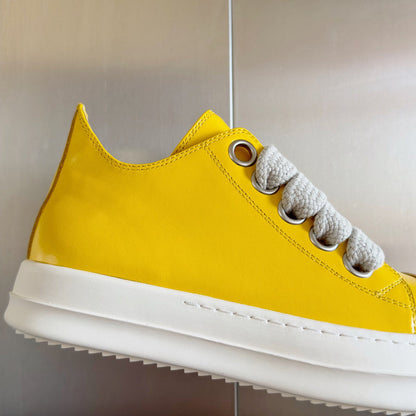 Baskets basses jaunes Rick Owens