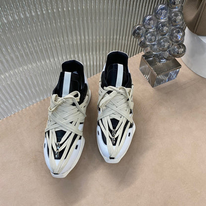 Baskets innovantes à lacets enroulés