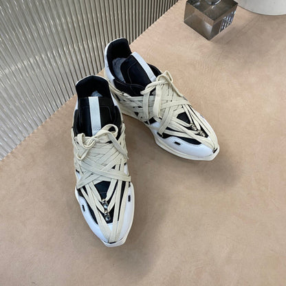 Baskets innovantes à lacets enroulés