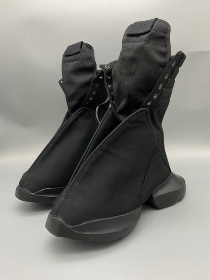 Bottes montantes en toile noire Rick Owens