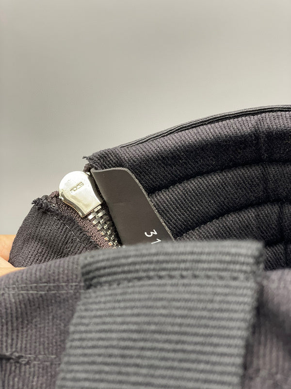 Bottes montantes en toile noire Rick Owens