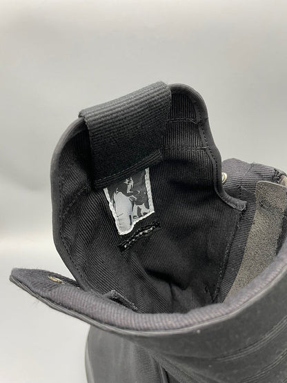 Bottes montantes en toile noire Rick Owens