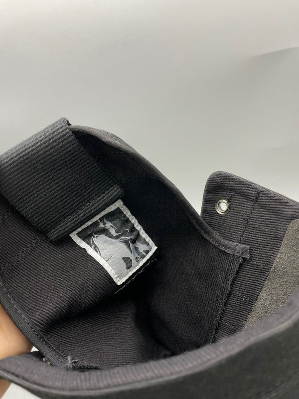 Bottes montantes en toile noire Rick Owens