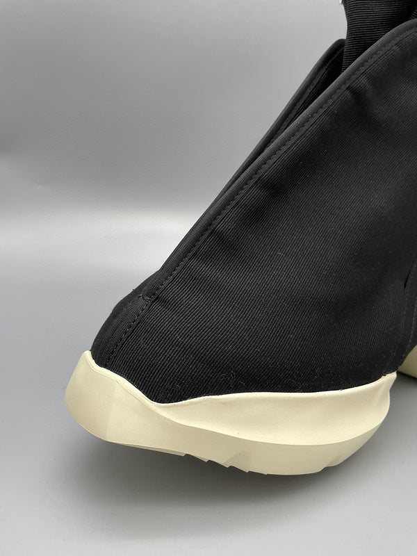 Bottes montantes en toile noire Rick Owens