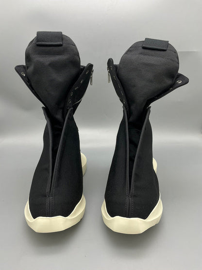Bottes montantes en toile noire Rick Owens