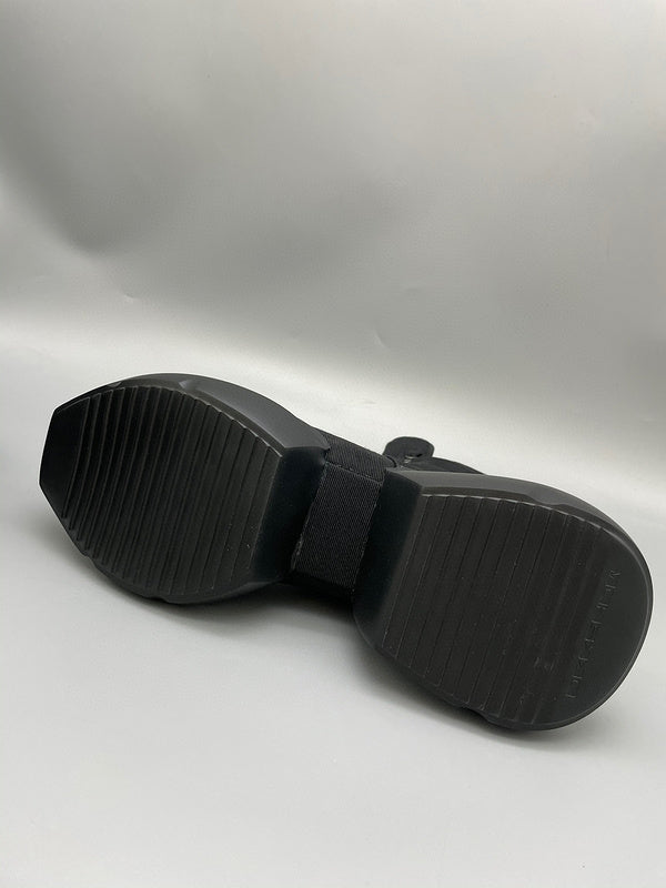 Bottes montantes à plateforme noires Rick Owens