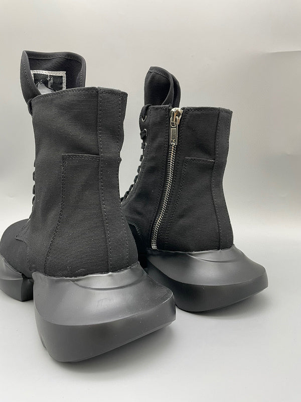 Bottes montantes à plateforme noires Rick Owens