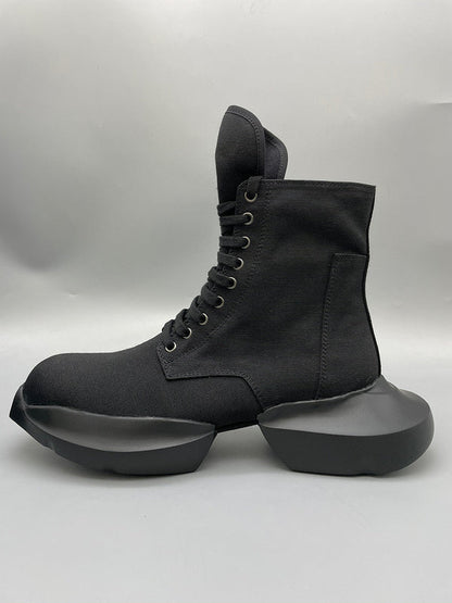 Bottes montantes à plateforme noires Rick Owens