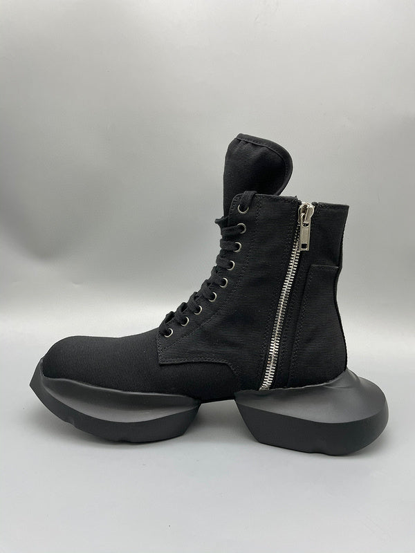 Bottes montantes à plateforme noires Rick Owens