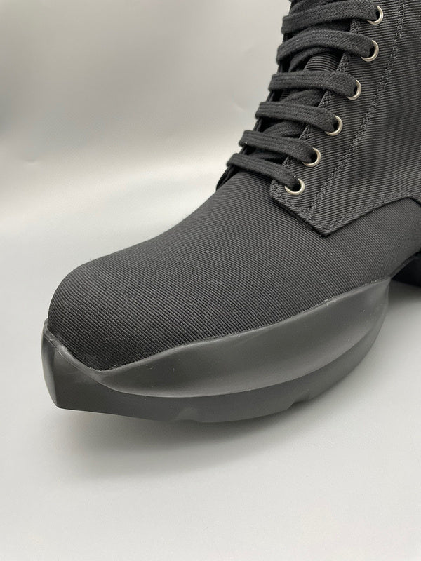 Bottes montantes à plateforme noires Rick Owens