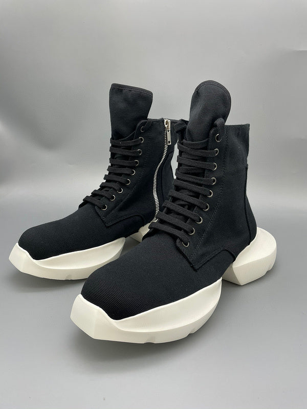 Baskets montantes à plateforme noires Rick Owens