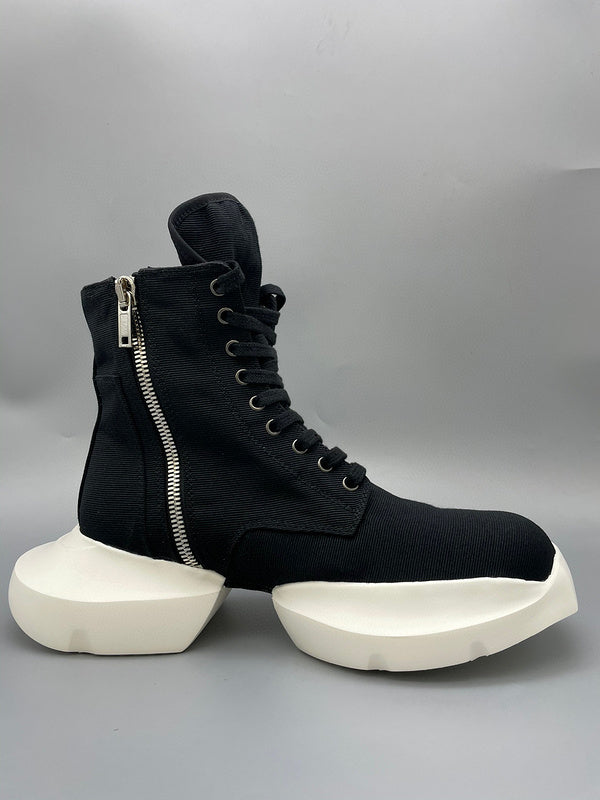 Baskets montantes à plateforme noires Rick Owens