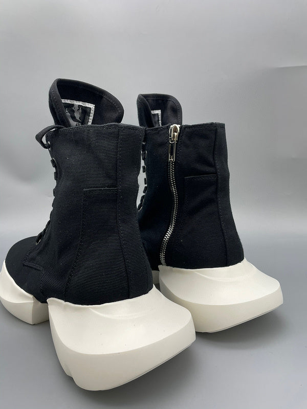 Baskets montantes à plateforme noires Rick Owens