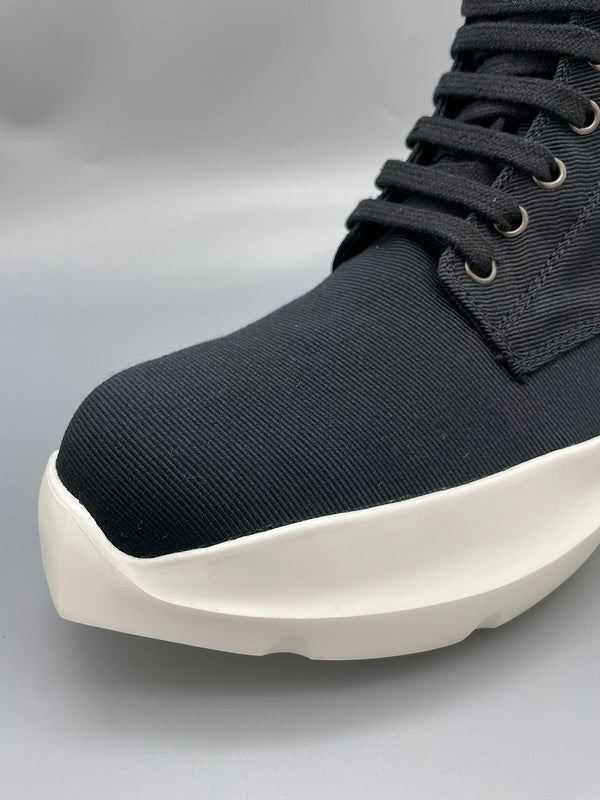 Baskets montantes à plateforme noires Rick Owens